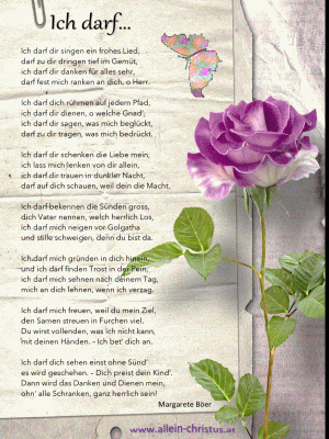 Ich darf von Margarete Böer